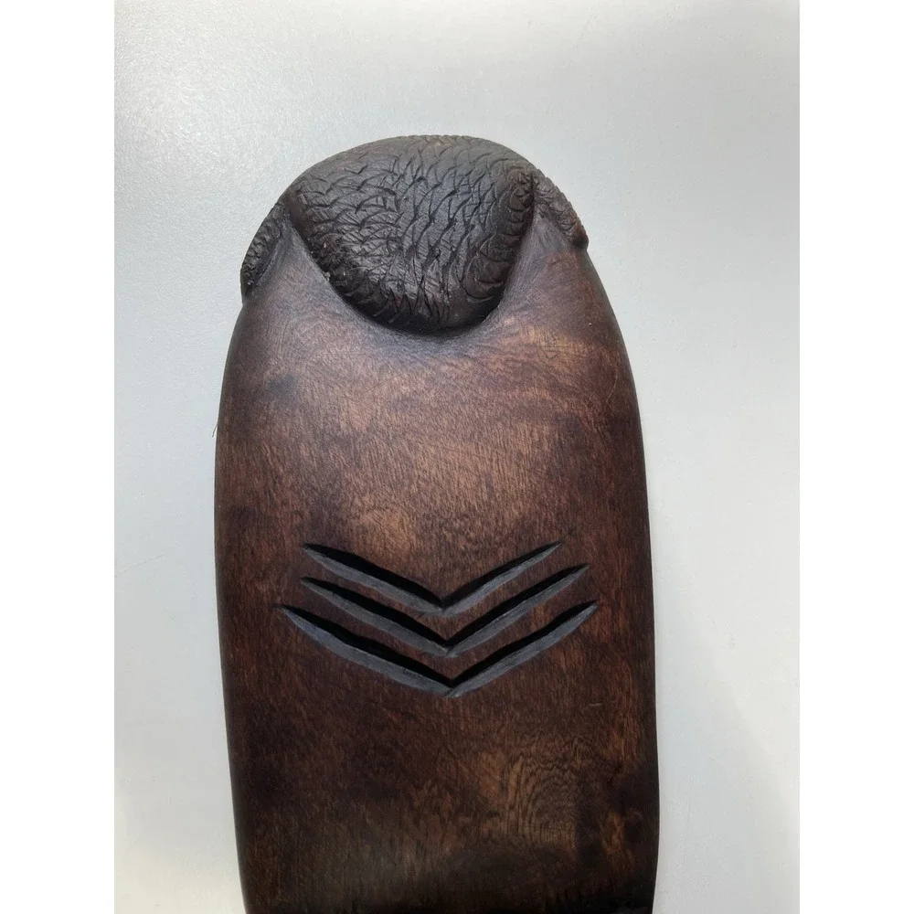 Vintage Carved Hard Wood African Style Mask Home Wall Decor 17